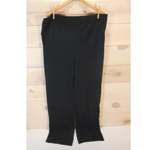 Skims Women's plus size 4X Wide Leg Pants Pull-on Fold-over Waist Stretch Lounge - Picture 1 of 11